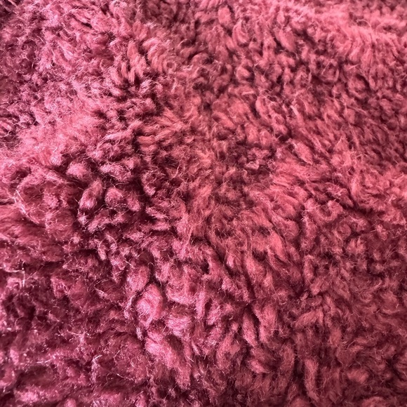 Pendleton Maroon Teddy Jacket Plush Fleece Flannel Detail / xlarge - Picture 13 of 14